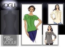 8534 SO EZ VOGUE KNIT KIMONO SLEEVE TIED TOP,  BOW PATTERN 14-22 UNCUT